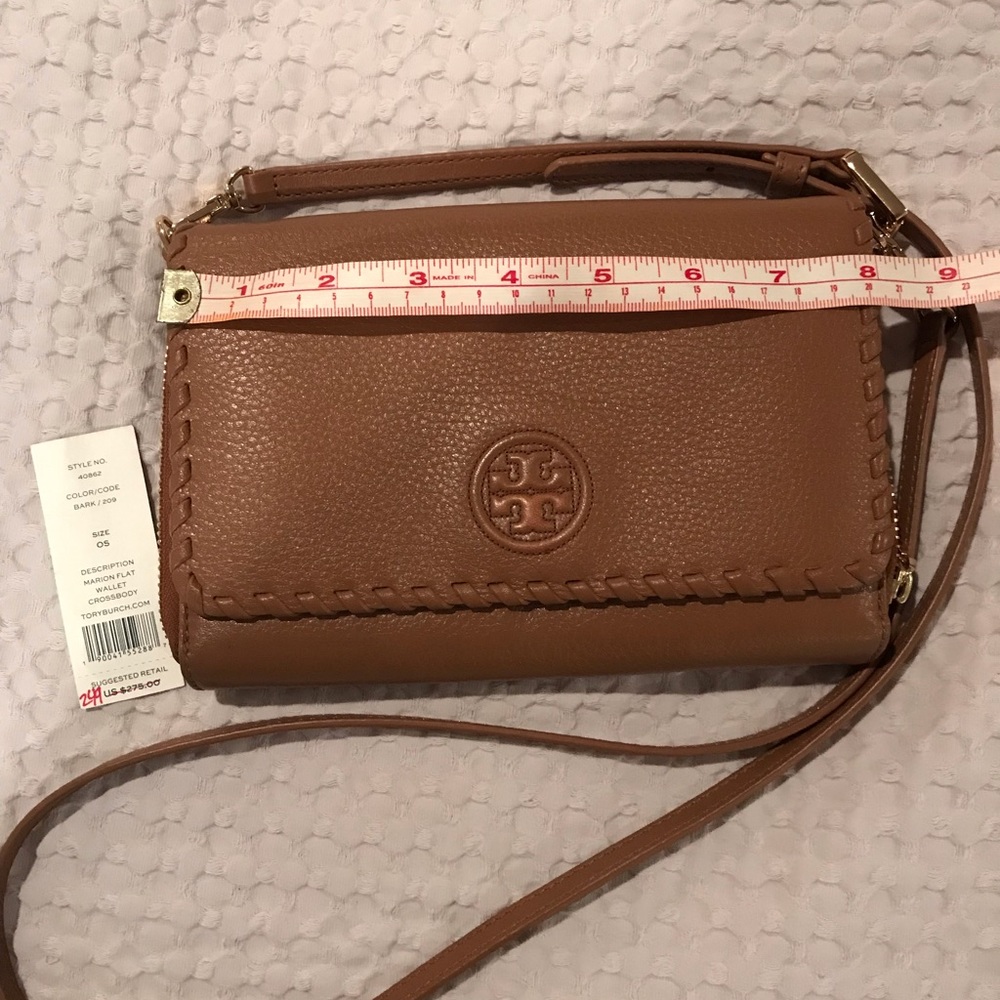 Authentic Tory Burch Marion Flat Wallet Crossbody
